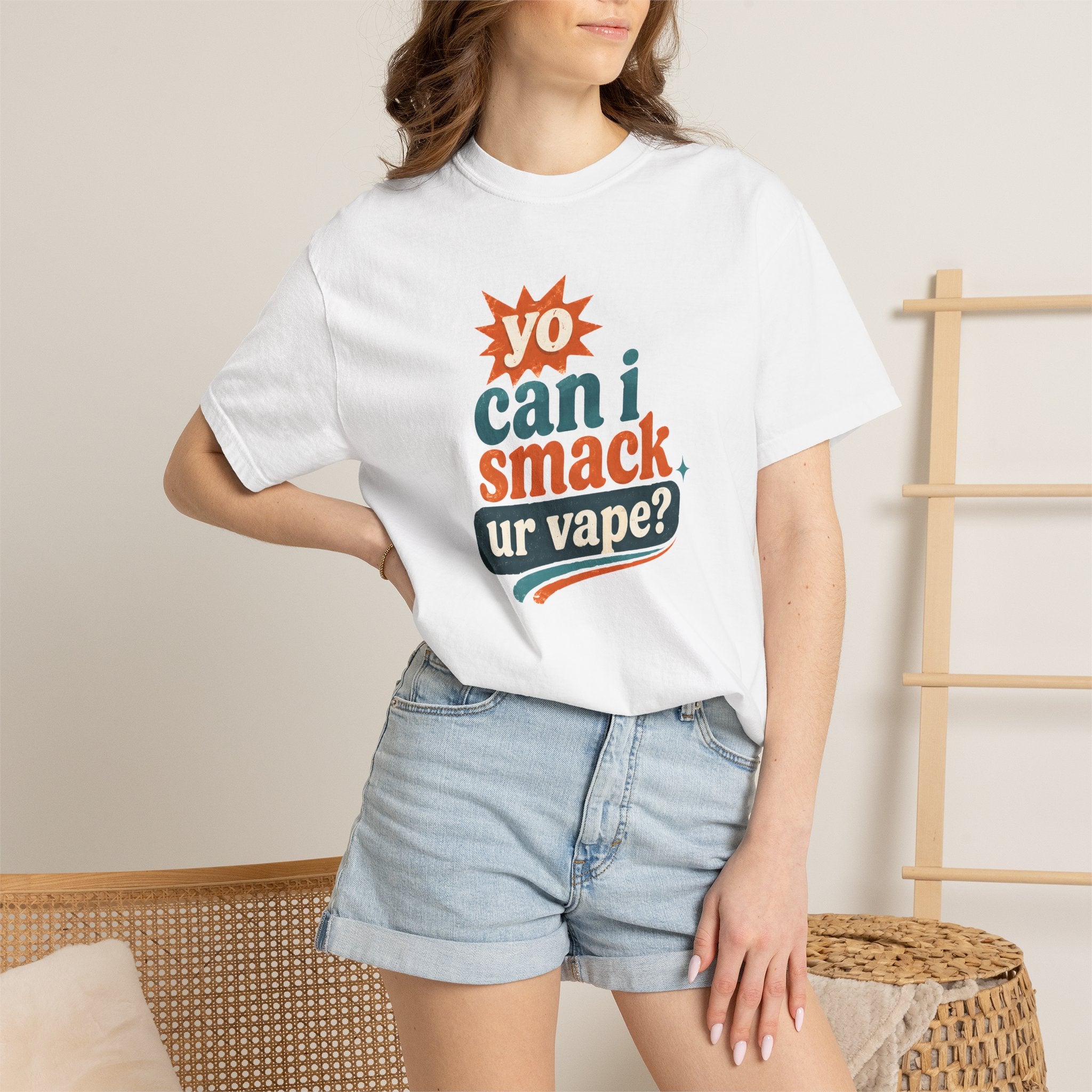 Funny 'Can I Smack Your Vape' T-Shirt — Novelty Vape Graphic Tee