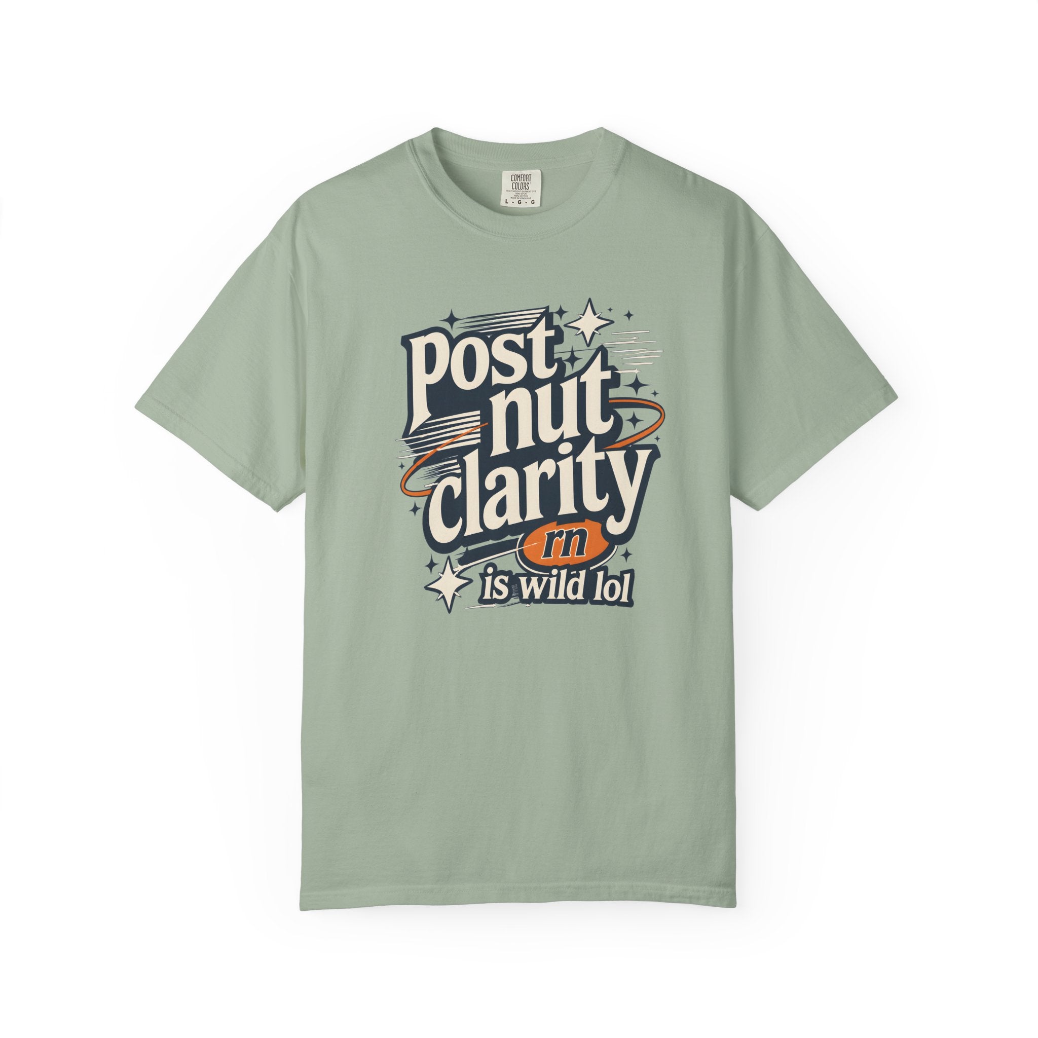 Post Nut Clarity Graphic T-Shirt — Funny Retro Typography Tee