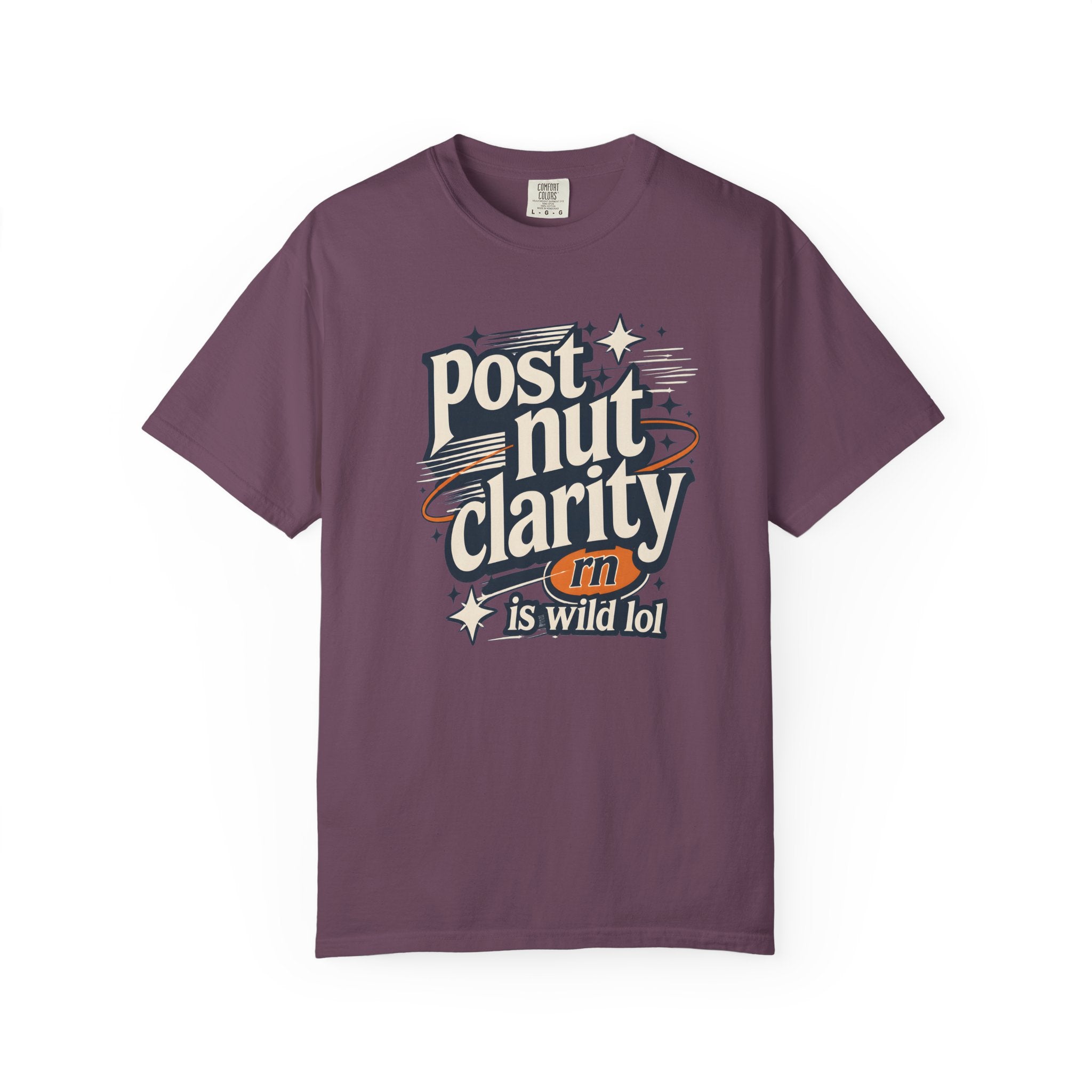 Post Nut Clarity Graphic T-Shirt — Funny Retro Typography Tee