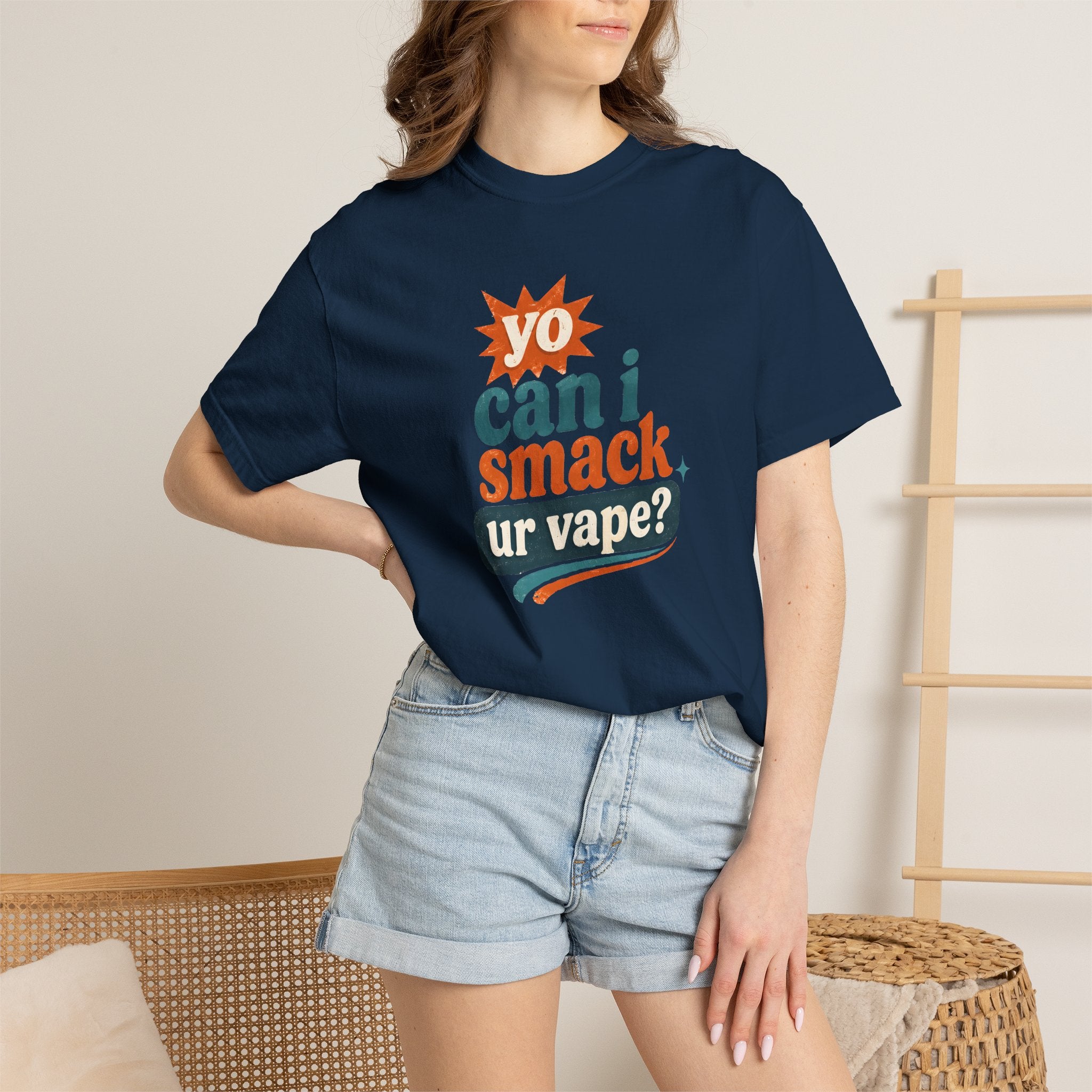 Funny 'Can I Smack Your Vape' T-Shirt — Novelty Vape Graphic Tee