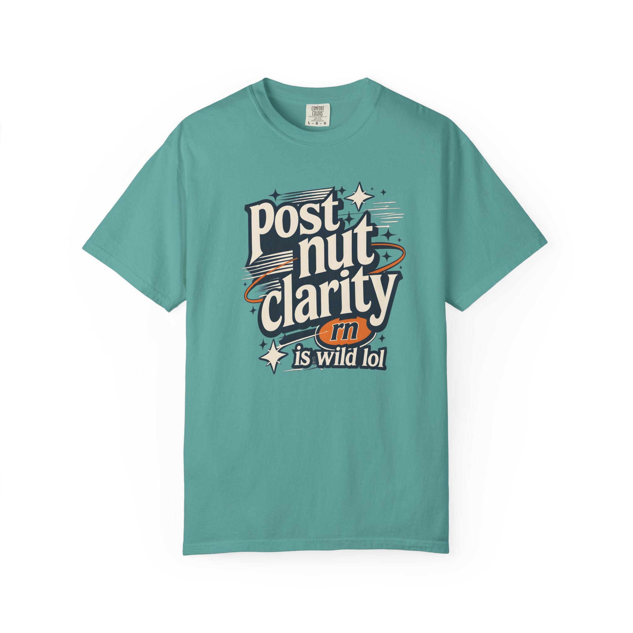 Post Nut Clarity Graphic T-Shirt — Funny Retro Typography Tee