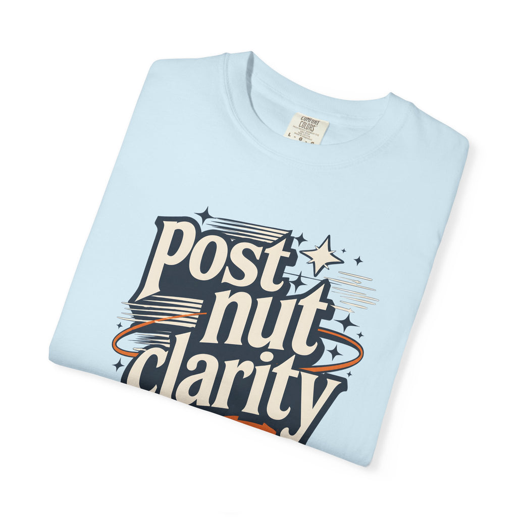 Post Nut Clarity Graphic T-Shirt — Funny Retro Typography Tee