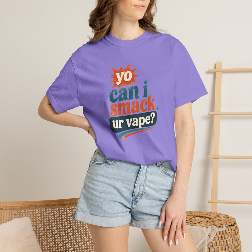 Funny 'Can I Smack Your Vape' T-Shirt — Novelty Vape Graphic Tee
