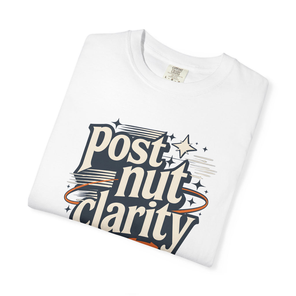 Post Nut Clarity Graphic T-Shirt — Funny Retro Typography Tee