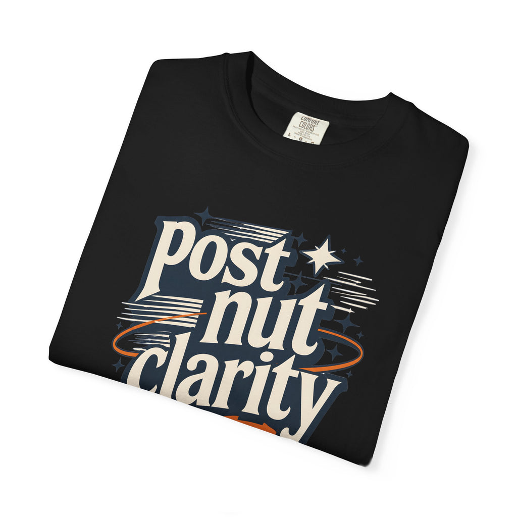 Post Nut Clarity Graphic T-Shirt — Funny Retro Typography Tee
