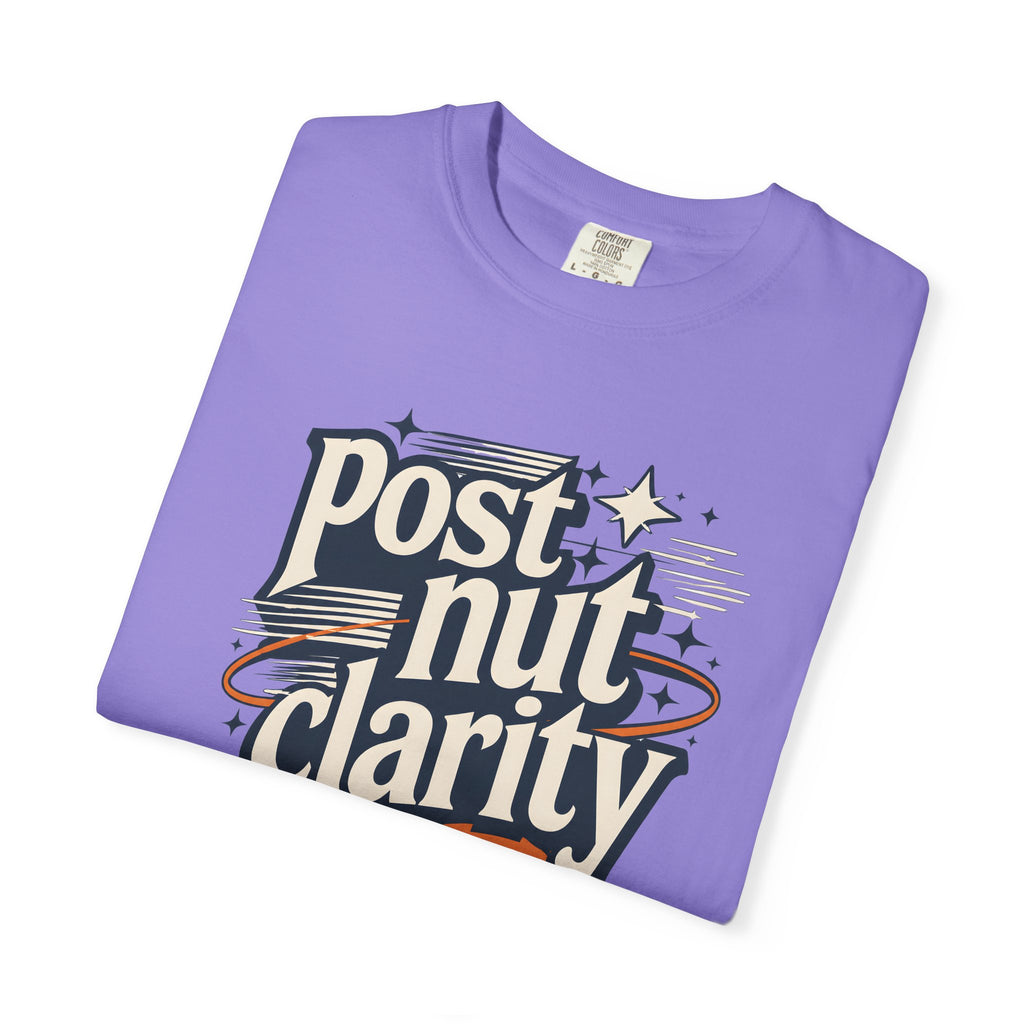 Post Nut Clarity Graphic T-Shirt — Funny Retro Typography Tee