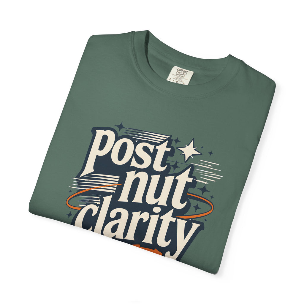 Post Nut Clarity Graphic T-Shirt — Funny Retro Typography Tee