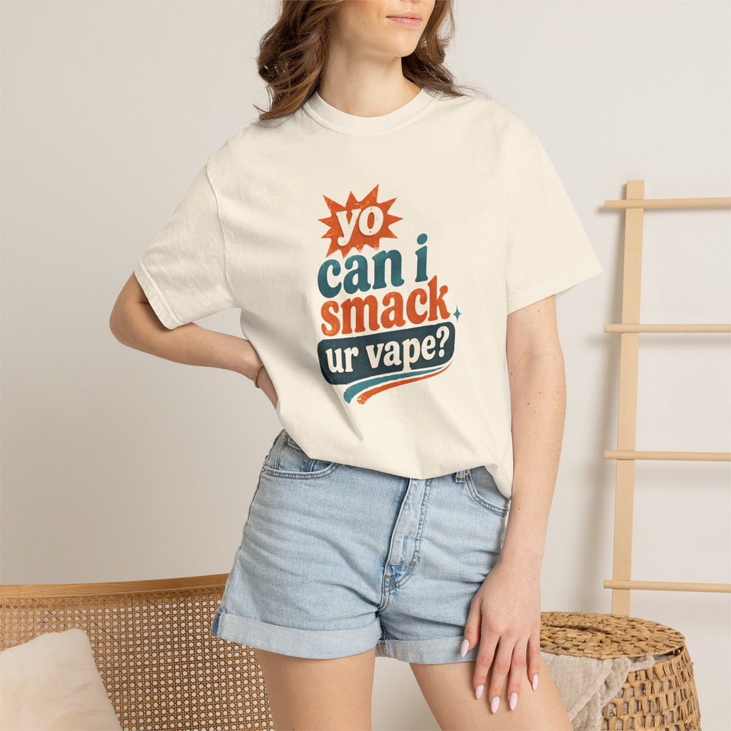 Funny 'Can I Smack Your Vape' T-Shirt — Novelty Vape Graphic Tee