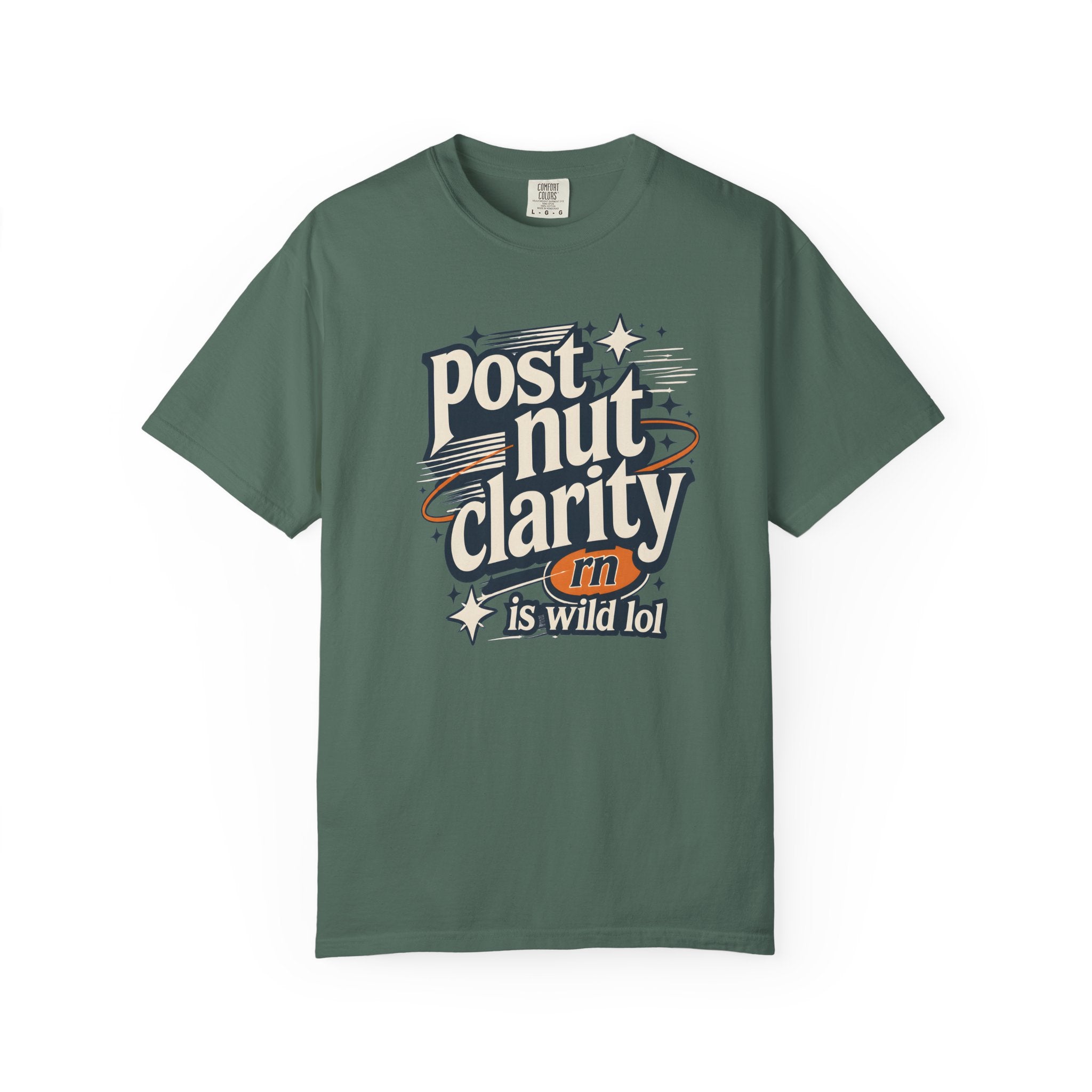 Post Nut Clarity Graphic T-Shirt — Funny Retro Typography Tee